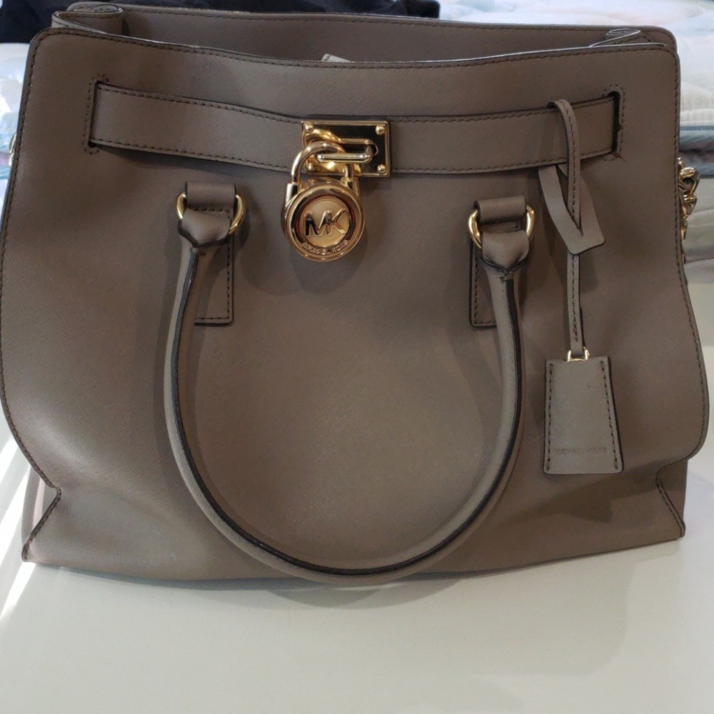Michael Kors Large Hamilton Saffiano leather